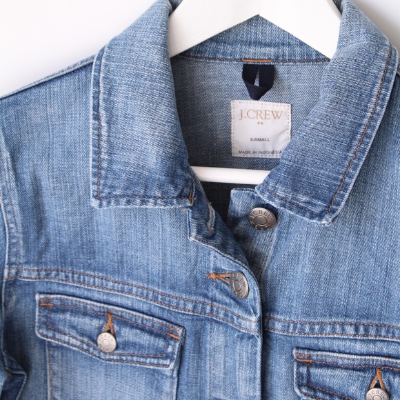 J.Crew Factory Classic Denim Jacket - Size XS - Picture 10 of 11